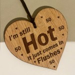 50th Birthday Gift Fifty Birthday Wood Engraved Heart Gift