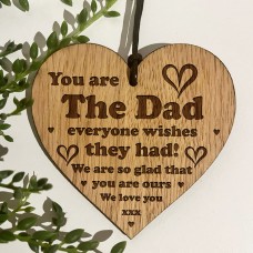 Dad Gift For Fathers Day Birthday Engraved Heart Gift For Him
