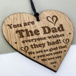 Dad Gift For Fathers Day Birthday Engraved Heart Gift For Him