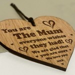 Mum Gift For Mothers Day Birthday Engraved Heart Gift For Her