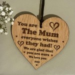 Mum Gift For Mothers Day Birthday Engraved Heart Gift For Her