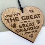 Great Grandad Gifts Engraved Heart Birthday Gift For Grandad