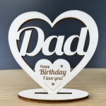 Dad Gifts Birthday Standing Wood Heart Birthday Gift For Dad