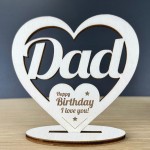 Dad Gifts Birthday Standing Wood Heart Birthday Gift For Dad