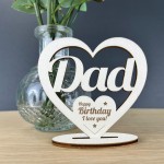 Dad Gifts Birthday Standing Wood Heart Birthday Gift For Dad