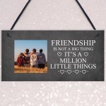 Personalised Photo Plaque Friendship Gift Custom Gift For Friend