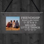 Personalised Photo Plaque Friendship Gift Custom Gift For Friend