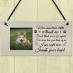 Personalised Pet Memorial Gift Pet Photo Hanging Plaque Dog