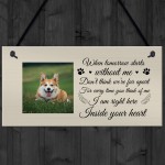 Personalised Pet Memorial Gift Pet Photo Hanging Plaque Dog