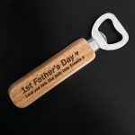 1st First Fathers Day Gifts Personalised Engraved Bottle Opener