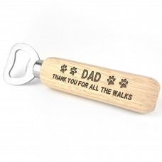 Dad Gift From Dog Engraved Bottle Opener Fathers Day Birthday