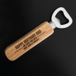 Personalised Birtday Gift For Dad Engraved Bottle Opener Gift