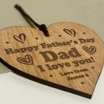  Fathers Day Gift Engraved Heart Gift From Daughter Son Gift