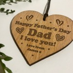  Fathers Day Gift Engraved Heart Gift From Daughter Son Gift