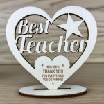 Personalised Best Teacher Thank You Nursery Teacher Gifts