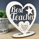 Personalised Teacher Thank You Gifts Engraved Best Teacher 