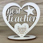 Personalised Teacher Thank You Gifts Engraved Best Teacher 