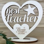Best Teacher Engraved Plaque Thank You Gift For Teacher Leaving 