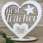 Best Teacher Engraved Plaque Thank You Gift For Teacher Leaving 