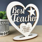 Best Teacher Engraved Plaque Thank You Gift For Teacher Leaving 