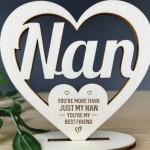 Nan Gifts Engraved Plaque Birthday Christmas Gift For Nan Nanny 