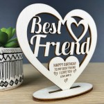 Personalised Birthday Gift For Best Friend Engraved Heart Friend