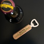 Personalised Birthday Gift Wooden Bottle Opener Gifts For Dad