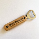 Personalised Fathers Day Gift Wooden Bottle Opener Gifts For Dad