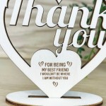 Best Friend Gifts Thank You Engraved Plaque Gift For Best Friend