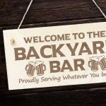  Backyard Bar Sign Wooden Engraved Sign Home Bar Sign Man Cave