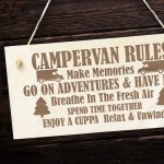 Funny Campervan Rules Sign Novelty Plaque Welcome Sign