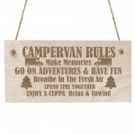 Funny Campervan Rules Sign Novelty Plaque Welcome Sign