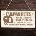 Funny Caravan Rules Sign Novelty Plaque Welcome Sign