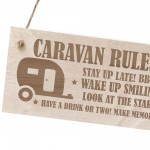 Funny Caravan Rules Sign Novelty Plaque Welcome Sign