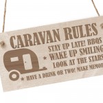 Funny Caravan Rules Sign Novelty Plaque Welcome Sign