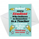 Thank You Teacher Cards Personalised Teacher Cards From Children