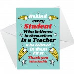 Thank You Teacher Cards Personalised Teacher Cards From Children