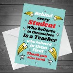 Thank You Teacher Cards Personalised Teacher Cards From Children