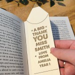  Teacher Gifts For Men And Women Personalised Bookmark Thank You