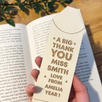  Teacher Gifts For Men And Women Personalised Bookmark Thank You