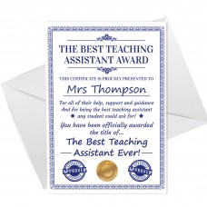 Red Ocean Thank You Teaching Assistant Card, Thank You Card