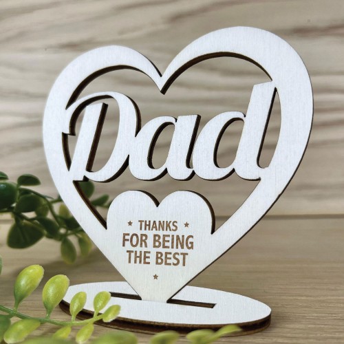 Dad Gifts Freestanding Heart Gifts For Dad From Daughter Son