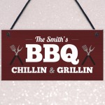 Red Ocean BBQ Signs Funny Personalised BBQ Signs For Outside