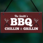 Red Ocean BBQ Signs Funny Personalised BBQ Signs For Outside