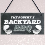 Personalised Backyard BBQ Signs For Outside BBQ Signs For Garden