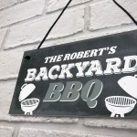 Personalised Backyard BBQ Signs For Outside BBQ Signs For Garden