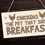 Funny Chicken Signs For Coop Engraved Garden Sign Hanging