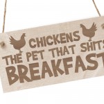 Funny Chicken Signs For Coop Engraved Garden Sign Hanging