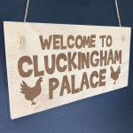 Funny Chicken Sign Engraved Hanging Chicken Coop Garden Plaque