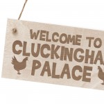 Funny Chicken Sign Engraved Hanging Chicken Coop Garden Plaque